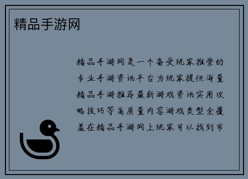 精品手游网